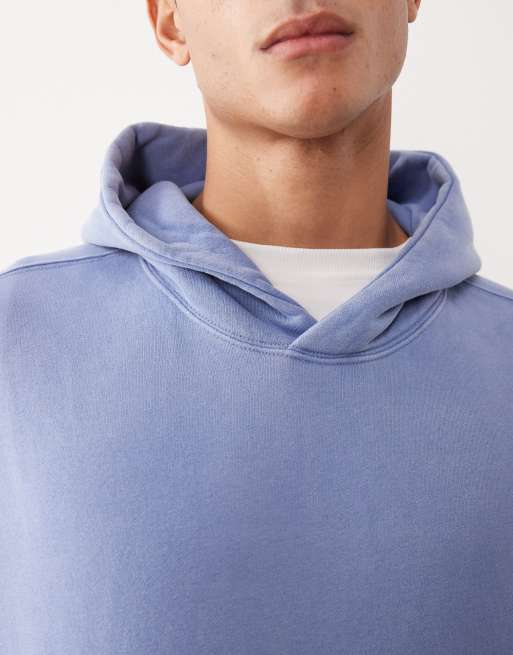 Abercrombie & Fitch – Essential – Kapuzenpullover in Blau mit Fronttasche, 5 von 5