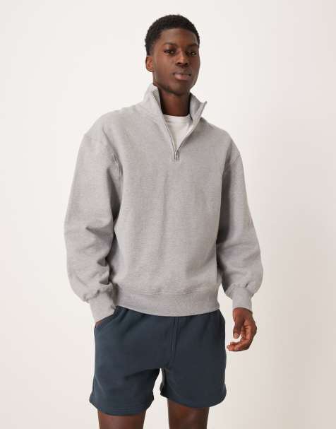 Abercrombie & Fitch – Essential – Luźne szorty w kolorze indygo - view 1