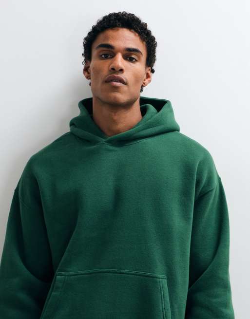 Abercrombie & Fitch essential oversized hoodie in groen, 4 van 5