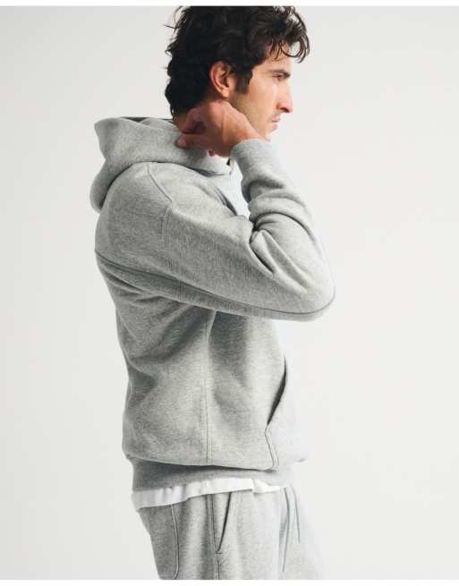 Abercrombie & Fitch Essential popover 2.0 hoodie in dark heather gray, 4 of 6