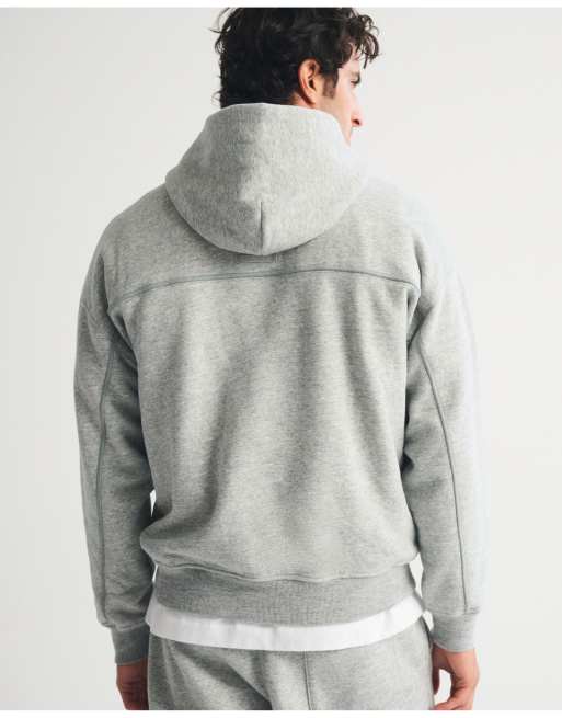 Abercrombie & Fitch Essential popover 2.0 hoodie in dark heather gray, 5 of 6