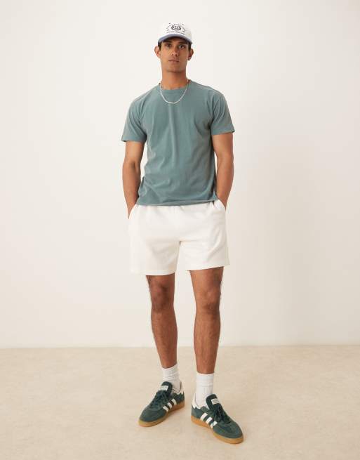 Abercrombie & Fitch essential short sleeve t-shirt in green, 2 of 4