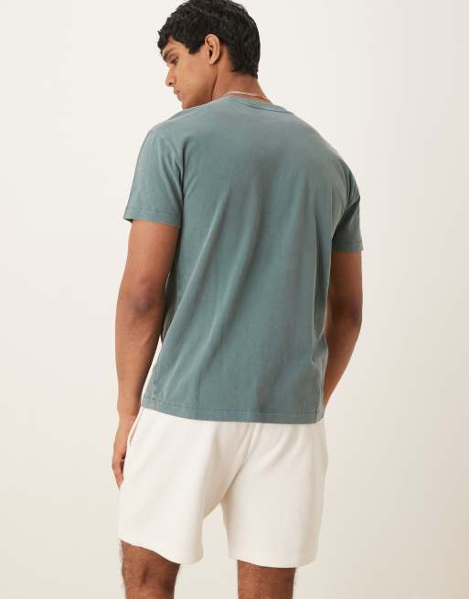 Abercrombie & Fitch essential short sleeve t-shirt in green, 3 of 4