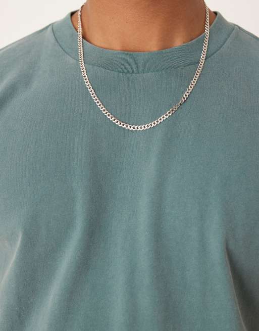 Abercrombie & Fitch essential short sleeve t-shirt in green, 4 of 4