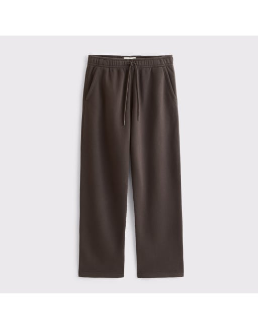 Abercrombie & Fitch Essential straight open-hem sweatpant in dark brown, 6 of 7