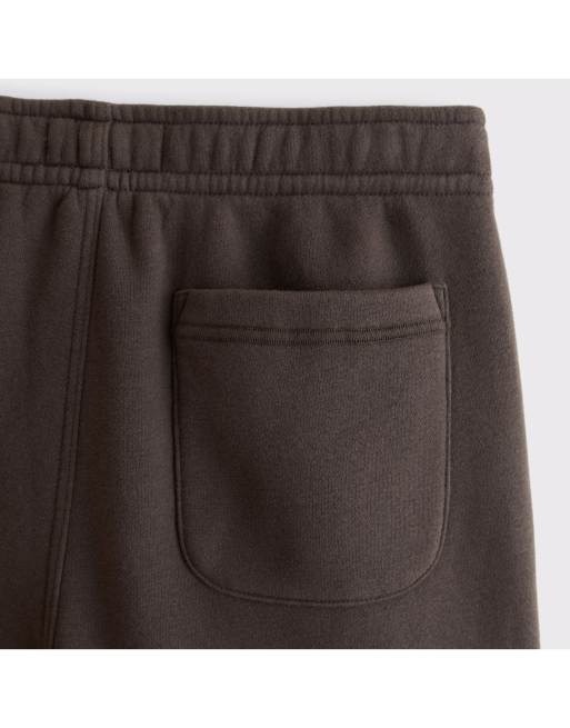 Abercrombie & Fitch Essential straight open-hem sweatpant in dark brown, 7 of 7