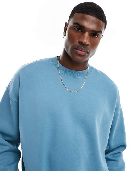 Abercrombie Fitch essential sundrenched sweatshirt in light blue