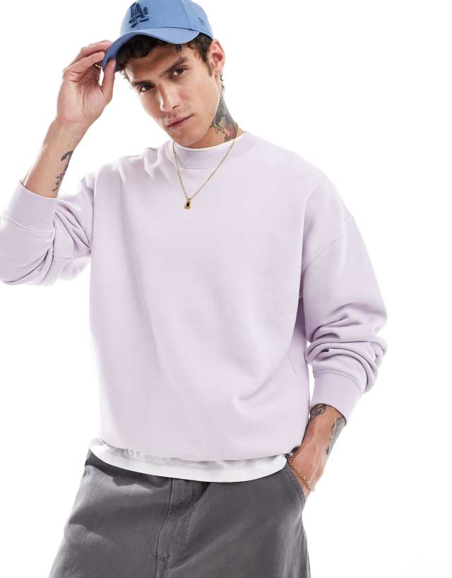 Abercrombie & Fitch - essential sundrenched sweatshirt in lilac