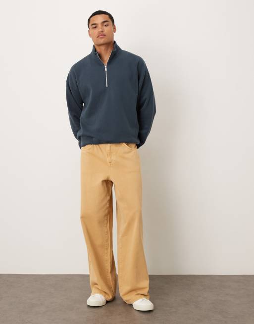 Abercrombie & Fitch - Essential - Sweat à col zippé - Bleu marine, 2 de 5