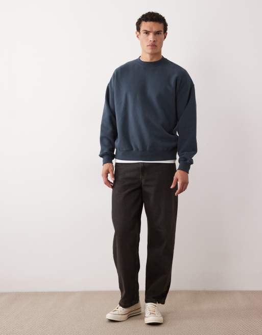 Abercrombie & Fitch – Essential – Sweatshirt in Marineblau, 2 von 5
