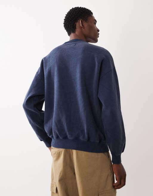 Abercrombie & Fitch – Essential – Sweatshirt in Marineblau, 3 von 5