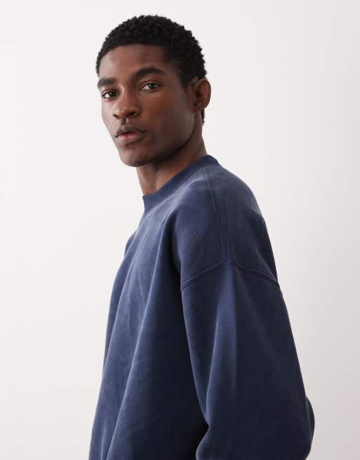 Abercrombie & Fitch – Essential – Sweatshirt in Marineblau, 4 von 5