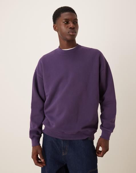 Abercrombie & Fitch essential sweatshirt in purple - view 1