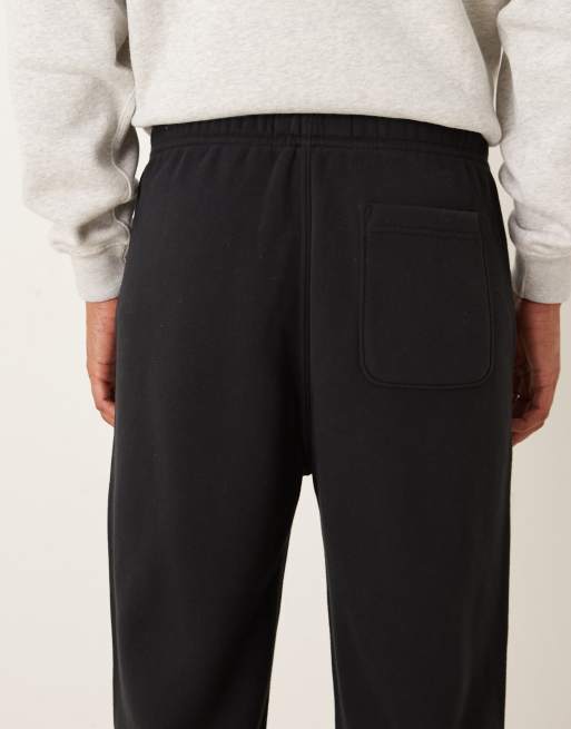 Abercrombie & Fitch – Essential – Weite Jogginghose in Schwarz mit unversäubertem Saum, 5 von 5