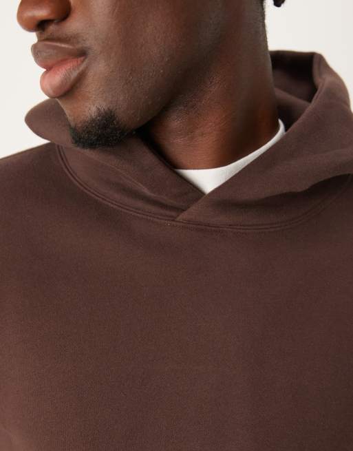 Abercrombie & Fitch Essentials – Brązowa bluza z kapturem, 3 z 4