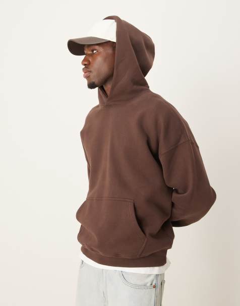 Abercrombie & Fitch - Essentials - Brun hættetrøje - view 1