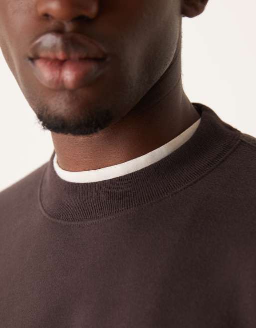 Abercrombie & Fitch - Essentials - Brun sweatshirt med rund hals, 2 af 4