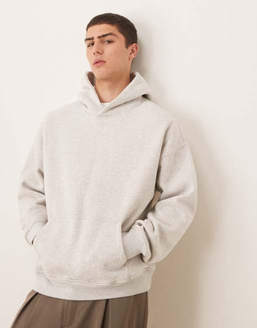 Abercrombie & Fitch essentials hoodie in gray
