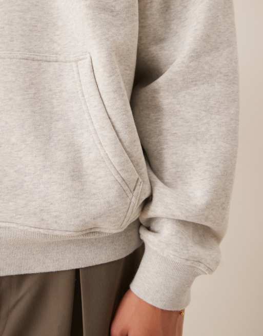 Abercrombie & Fitch essentials hoodie in gray