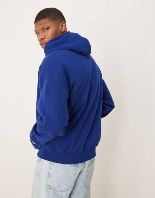 Abercrombie & Fitch essentials hoodie in washed blue