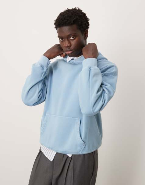 Abercrombie & Fitch - Essentials - Sweat à capuche - Bleu délavé - view 1