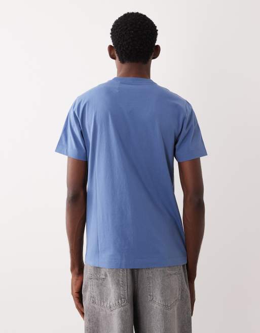 Abercrombie & Fitch - Everyday Essential - T-shirt blu con logo, 3 di 5