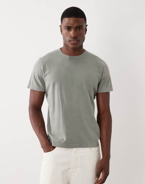 Abercrombie & Fitch - Everyday Essentials - Vasket grøn T-shirt - view 1