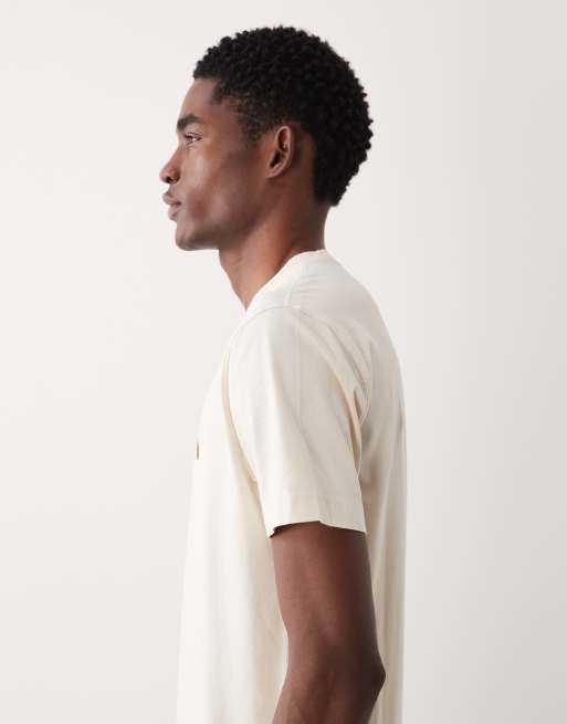Abercrombie & Fitch - Everyday - T-shirt beige con logo, 4 di 5