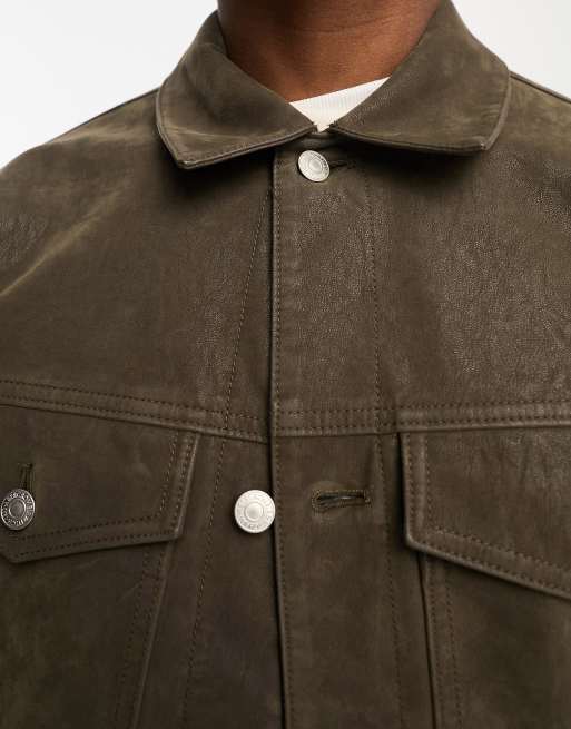 Levi's faux outlet suede trucker jacket