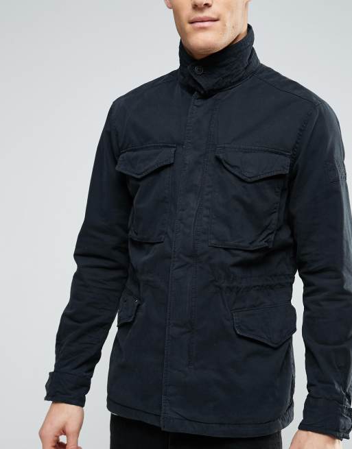 Abercrombie Fitch Field Jacket Black Twill