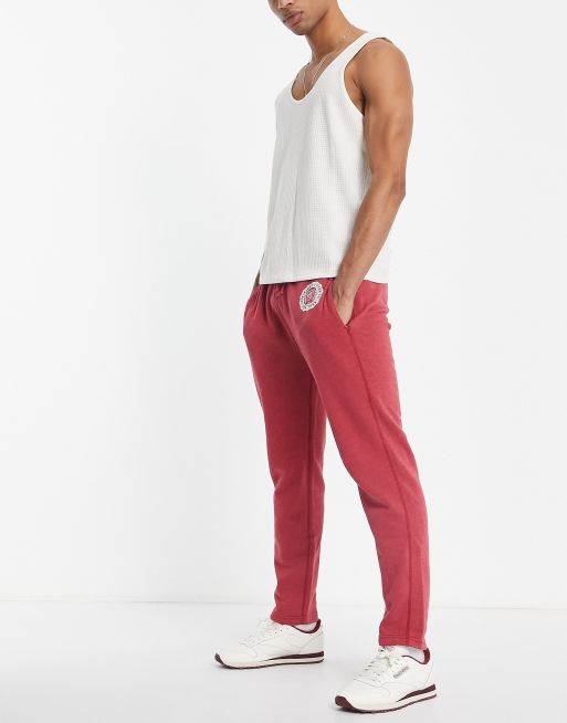 Abercrombie & Fitch – Fleece-Jogginghose in Rosa