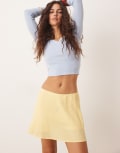 [Abercrombie & Fitch] Abercrombie & Fitch flippy mini skort in yellow 2XS YELLOW