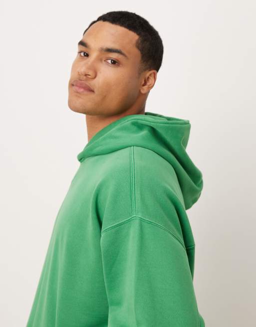 Abercrombie & Fitch front pocket hoodie in green, 4 of 5