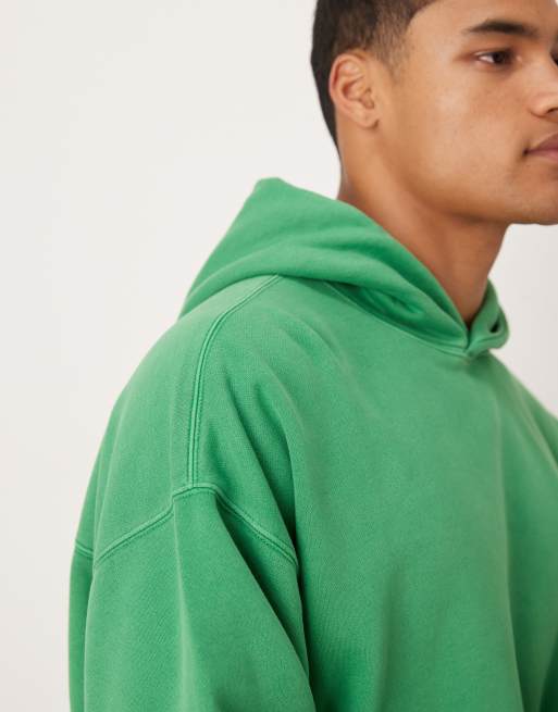 Abercrombie & Fitch front pocket hoodie in green, 5 of 5