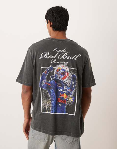 Abercrombie & Fitch front racing graphic t-shirt in black - view 1