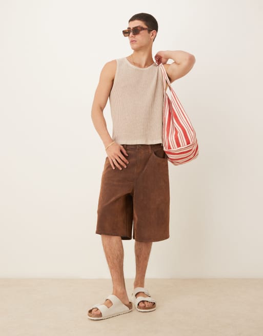 Abercrombie & Fitch - Gebreid hemdje in mokka, 2 van 4