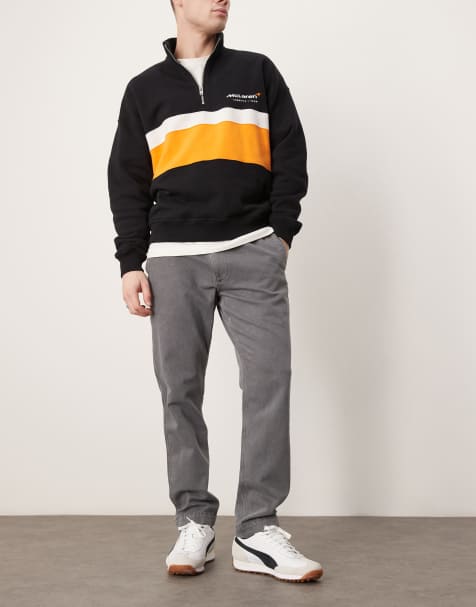 Abercrombie & Fitch – Gerade geschnittene Hose in Grau - view 1