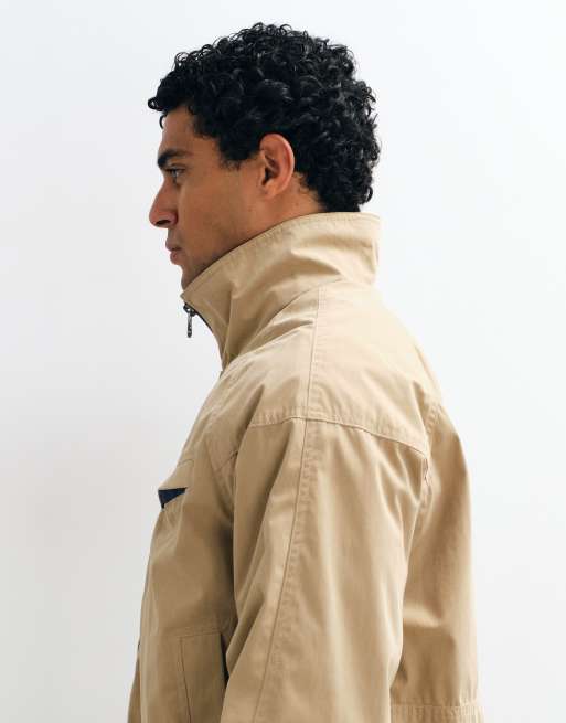 Abercrombie & Fitch giacca con zip e colletto beige, 4 di 5