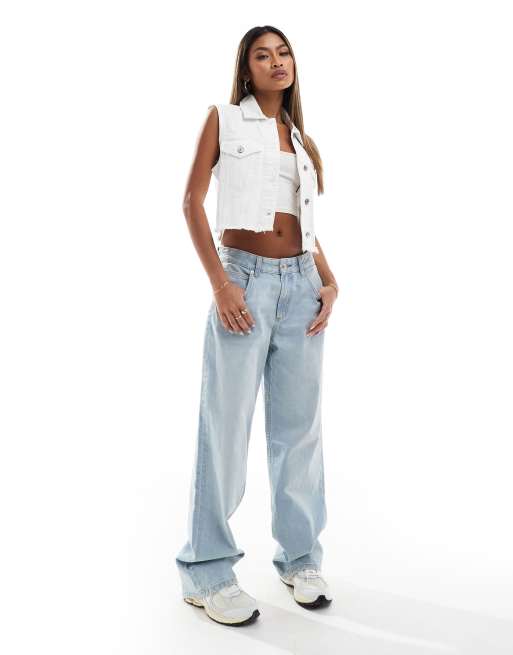 Giacca di jeans senza maniche hotsell