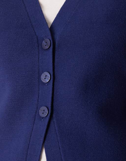 Abercrombie & Fitch - Gilet boutonné - Bleu marine, 3 de 4