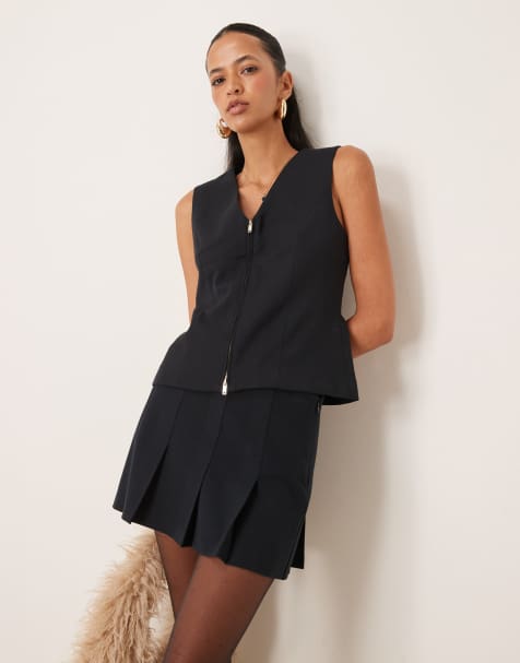 Abercrombie & Fitch - Gilet nero scuro con zip - view 1