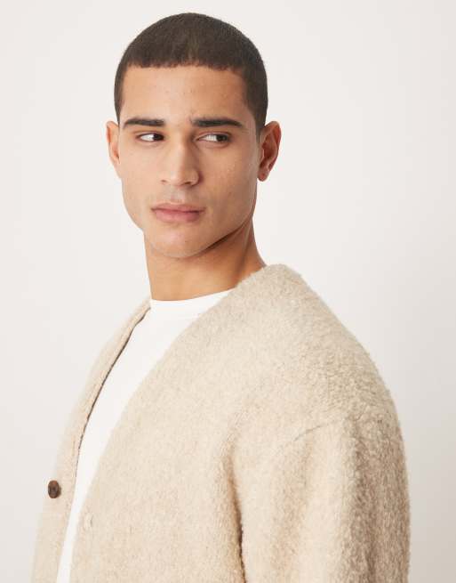 Abercrombie & Fitch - Gilet vintage en maille bouclée - Beige, 4 de 5