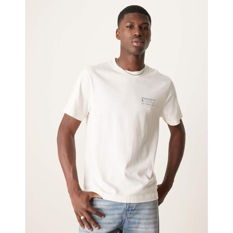 【Abercrombie & Fitch】★バックプリント Tシャツ★ Abercrombie & Fitch golf graphic back print t-shirt in cream