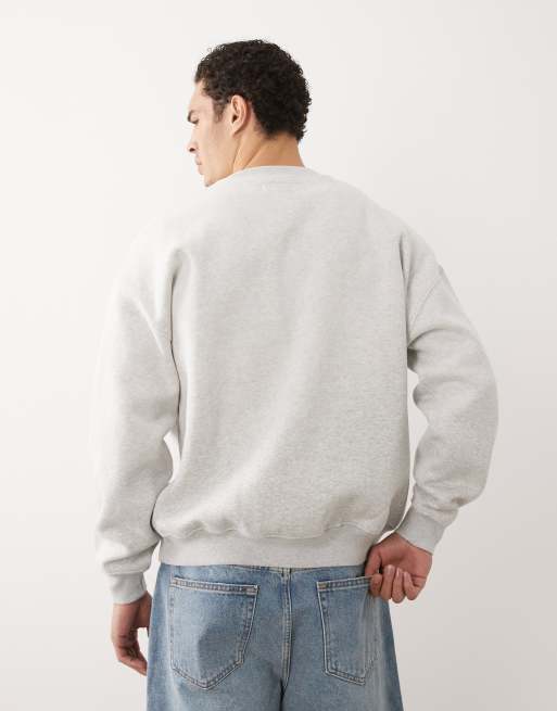 Abercrombie & Fitch – Grå, lätt henley-tröja med knäppning, 4 av 5