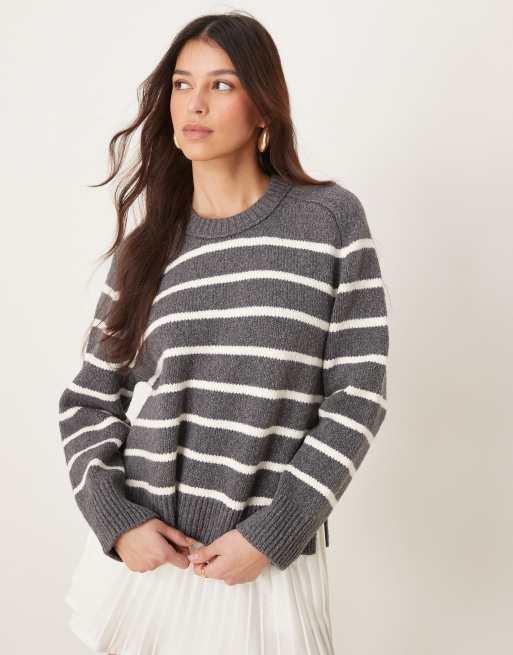 Abercrombie & Fitch – Granatowy dzianinowy sweter, 2 z 4