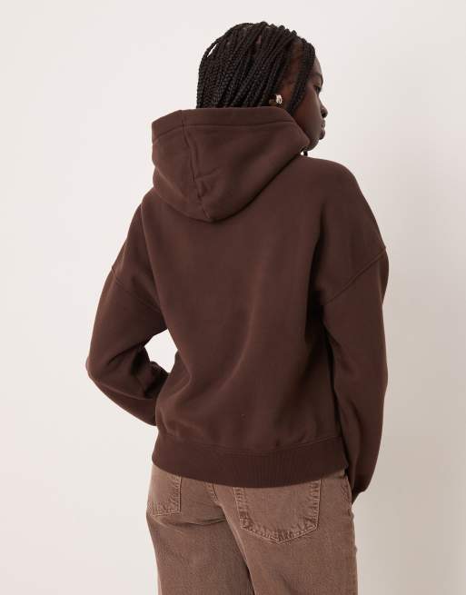 Abercrombie & Fitch graphic hoodie in brown, 4 of 4