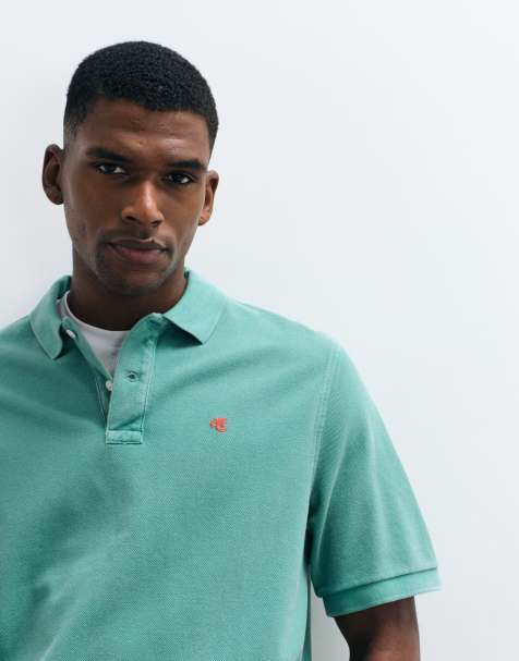 Abercrombie & Fitch - Grøn kortærmet polo med ikonlogo - view 1