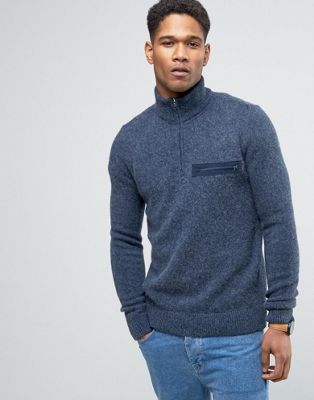 abercrombie half zip sweater