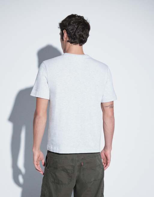Abercrombie & Fitch heavyweight short sleeve t-shirt in grey, 3 of 5