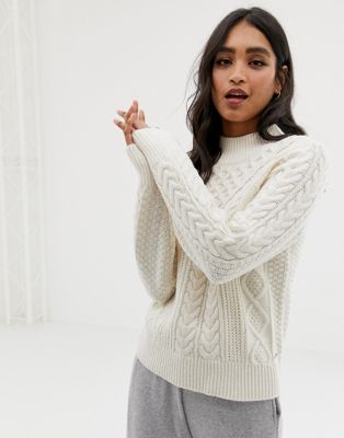 abercrombie cable knit sweater